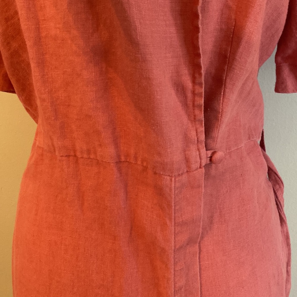 Free People Klara Wrap Midi Linen Dress - Picture 9 of 12
